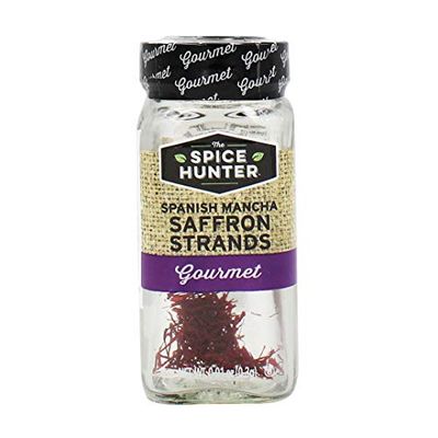 The Spice Hunter Saffron Strands, Spanish Mancha, Whole, 0.01-Ounce Jar