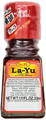 S&amp;B Layu Chili Oil with Peppers, 1.11-Ounce (Pack of 10)