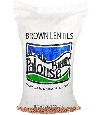 Certified Glyphosate Residue Free Brown Lentils | 25 LBS | Bulk | Desiccant Free | Sproutable | Non-GMO Project Verified | Kosher