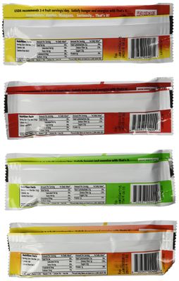 That's It Natural Fruit Bars Variety Pack, Apple+Mango, Apple+Pear, Apple+Cherry &amp; Apple+Apricot, 1.2 Ounce (Pack of 12)
