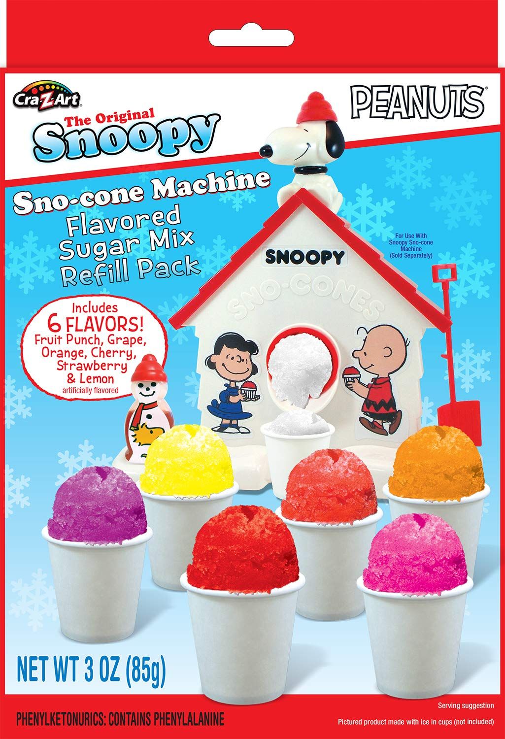 Snoopy Snow Cone Maker Refill 3 oz