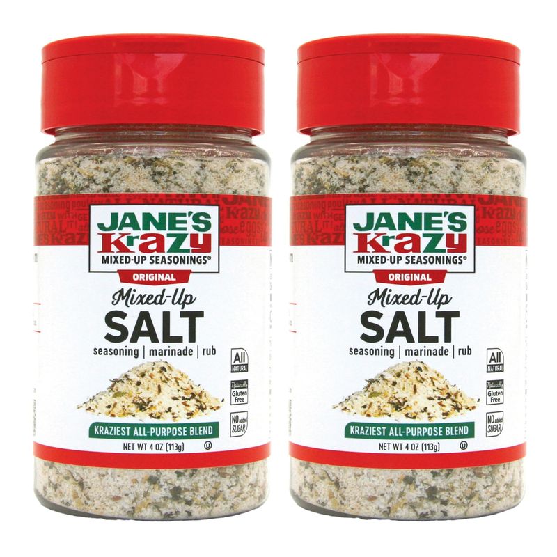 Jane&#39;s Krazy Mixed Up Salt 4 oz (Pack of 2)