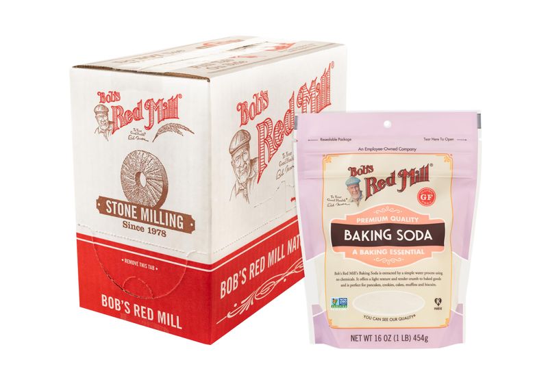 Bob&#39;s Red Mill Baking Soda - 1 Pound (Pack of 4), Non GMO, Gluten Free, Vegan, Kosher, Paleo Friendly