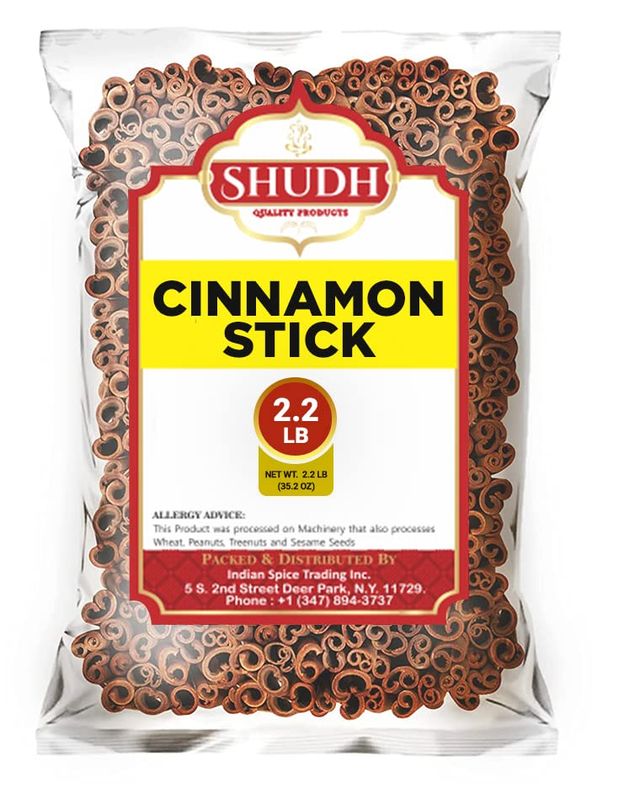 Cinnamon Sticks 35.2 OZ | 2.2 LB | ~170-200 Sticks | Cassia Cinnamon | Great for Coffee, Tea, Baking &amp; Oatmeal | 2-3/4 Length | 100% Raw From Indonesia | by Indian Spice