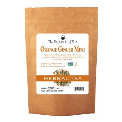 The Republic of Tea Orange Ginger Mint Full-Leaf Tea, 1 Pound / 200 Cups