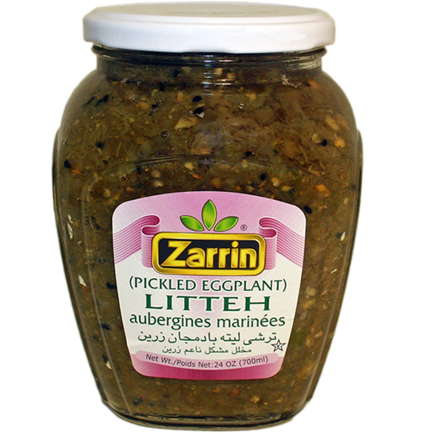 Zarrin - Litteh, Pickled Eggplant, 24 Oz (700ml)