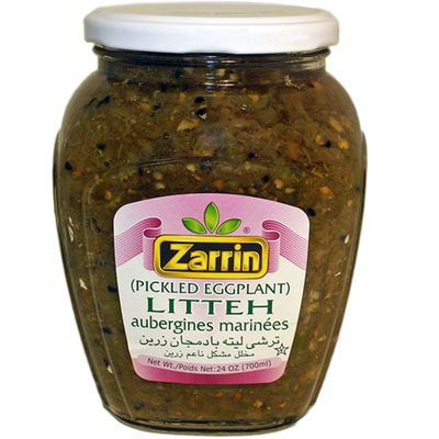 Zarrin - Litteh, Pickled Eggplant, 24 Oz (700ml)