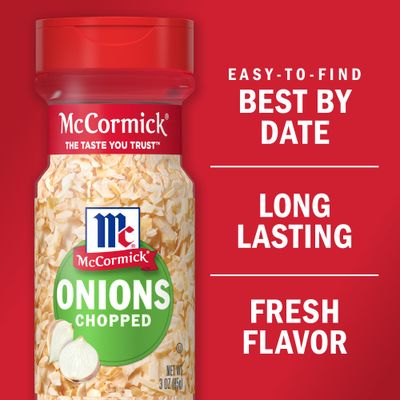 McCormick Chopped Onions, 3 oz (Pack of 12)