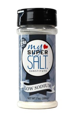 My SUPER SALT Low Sodium Salt Substitute - 85% Less Sodium Than Table Salt - It Looks Like Salt, Cooks Like Salt, Tastes Like Salt!