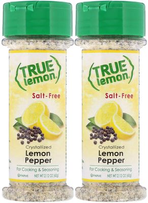 True Lemon Pepper Seasoning (2 pack) Natural Ingredients, No Salt, No Gluten