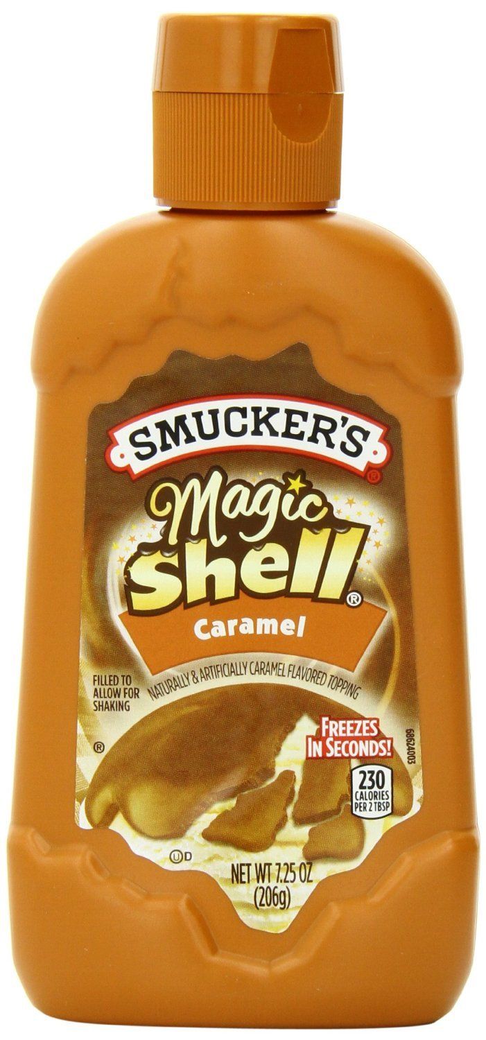 Smucker&#39;s Magic Shell Caramel Flavored Topping, 7.25 Ounce [Pack of 4]