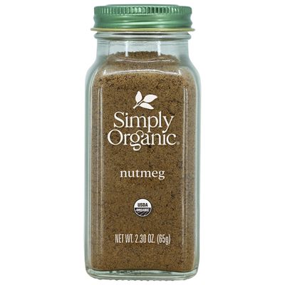 Simply Organic Ground Nutmeg, Certified Organic | 2.3 oz | Pack of 6 | Myristica fragrans Houtt.