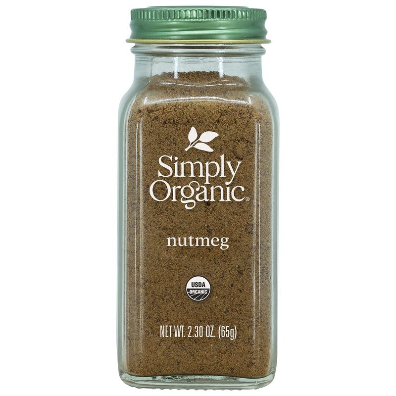 Simply Organic Ground Nutmeg, Certified Organic | 2.3 oz | Pack of 6 | Myristica fragrans Houtt.
