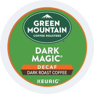 Green Mountain Coffee Roasters Dark Magic Decaf Keurig Single-Serve K-Cup pods, Dark Roast Coffee, 72 Count