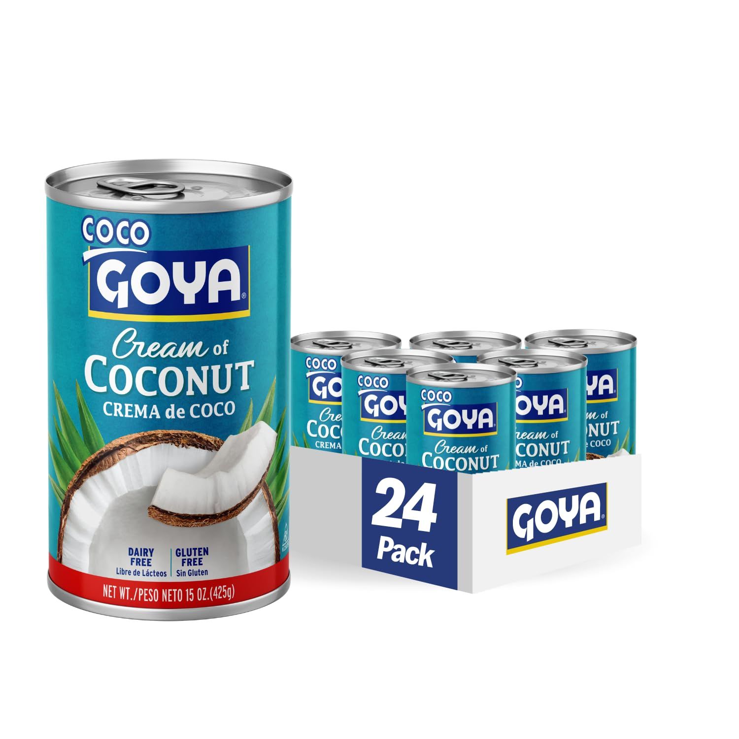 Goya Foods Cream of Coconut, 15-Ounce (Pack of 24)