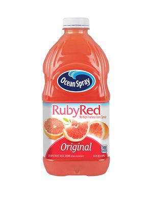 Ocean Spray Ruby Red Grapefruit Juice Drink, 64 Fl Oz Bottle (Pack of 8)