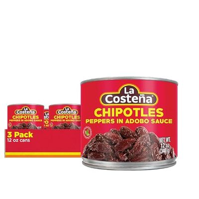 La Costea Chipotle Peppers in Adobo Sauce 12 oz s (3-Pack)