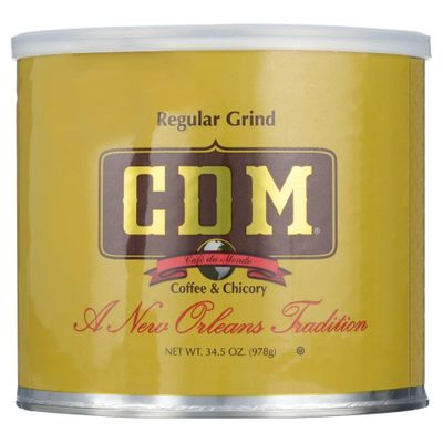CDM Ground Coffee &amp; Chicory Regular Grind, 34.5oz Can (Pack of 1)