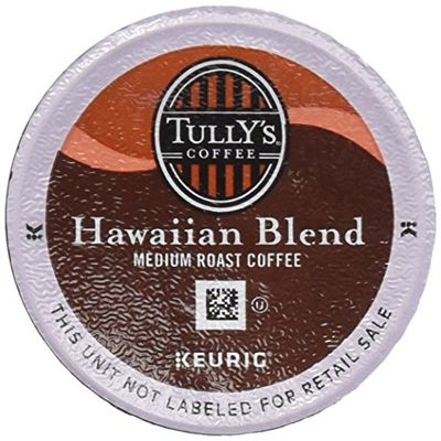 Tully&#39;s Hawaiian Blend Coffee K-Cup, 48 Count (Packaging May Vary)