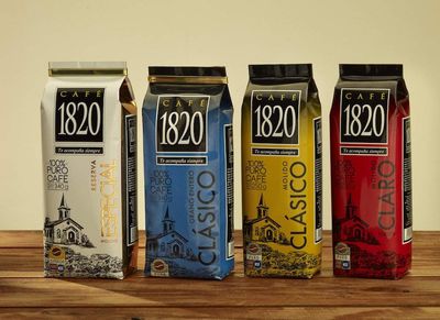 Cafe 1820 Ground  Costa Rican Gourmet Coffee  17.5oz (Pack of 2)