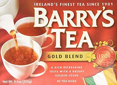 Barry&#39;s Tea, Gold Blend, 80 Tea Bags (Pack of 4)