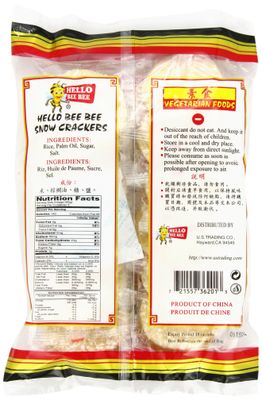 Hello Bee Bee Snow Crackers, 5.3 Ounce