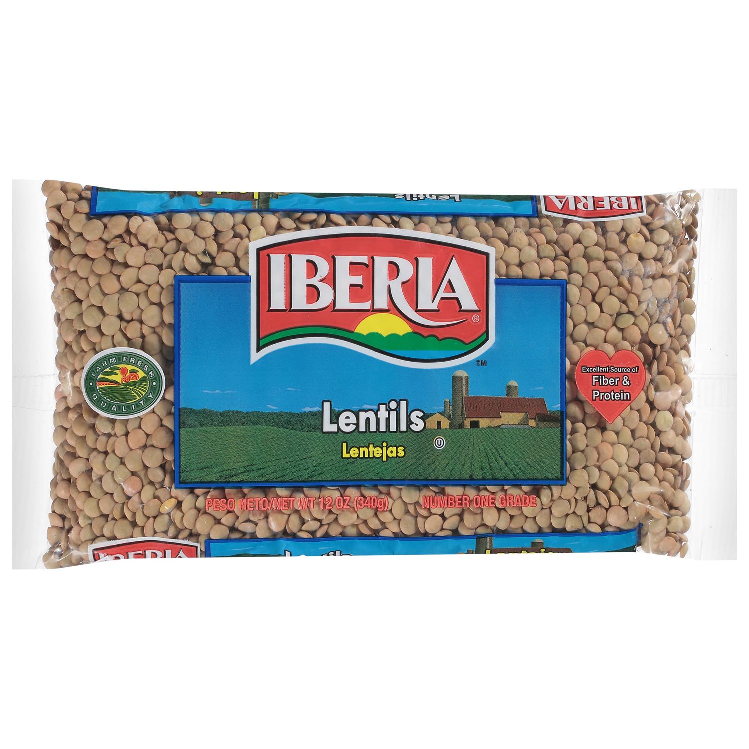 Iberia Dry Lentils, 12 Oz