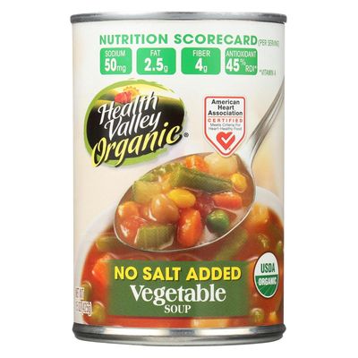 Health Valley Organic Soup - Vegetable No Salt Added - Case of 12 - 15 oz