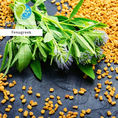 Prescribed For Life Fenugreek Powder 50% UV Saponins | Fenugreek Seed Powder for Natural Hair Health | Methi Seed Supplement | Vegan, Gluten Free, Non GMO (4oz / 113g)