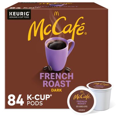 McCafe French Roast, Keurig Single Serve K-Cup Pods, Dark Roast Coffee Pods, 84 Count