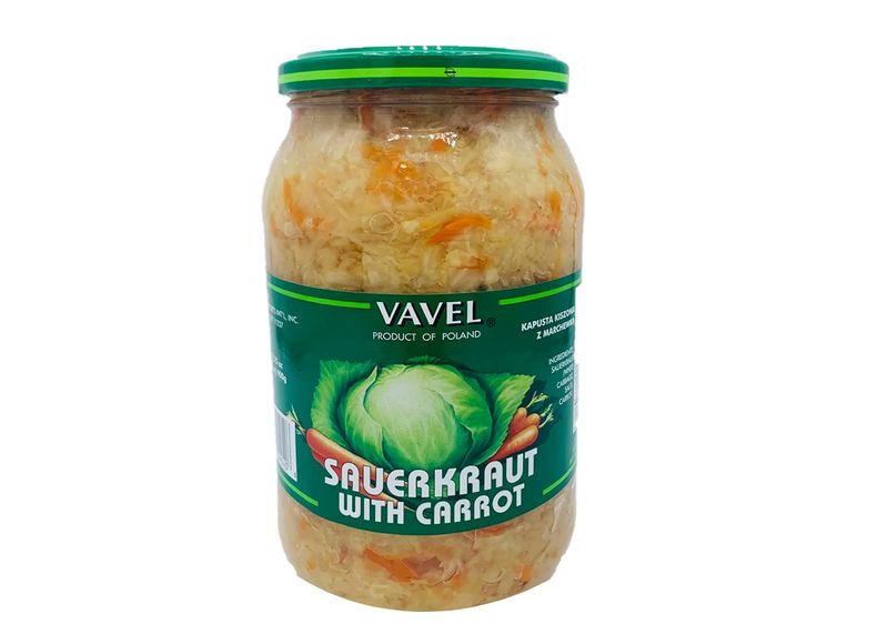 VAVEL SAUERKRAUT WITH CARROT 31.04OZ (880G) (1PACK)