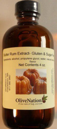 Butter Rum Flavor - Buttered Rum Extract for Baking - Beverages - Sauces - Non-GMO - Gluten Free - Kosher - Vegan - 8 ounces
