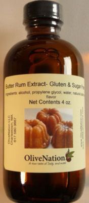 Butter Rum Flavor - Buttered Rum Extract for Baking - Beverages - Sauces - Non-GMO - Gluten Free - Kosher - Vegan - 8 ounces