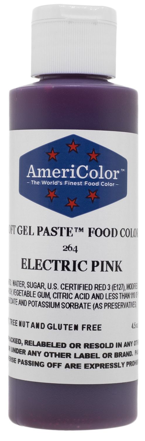 Americolor Soft Gel Paste Food Color, 4.5-Ounce, Electric Pink