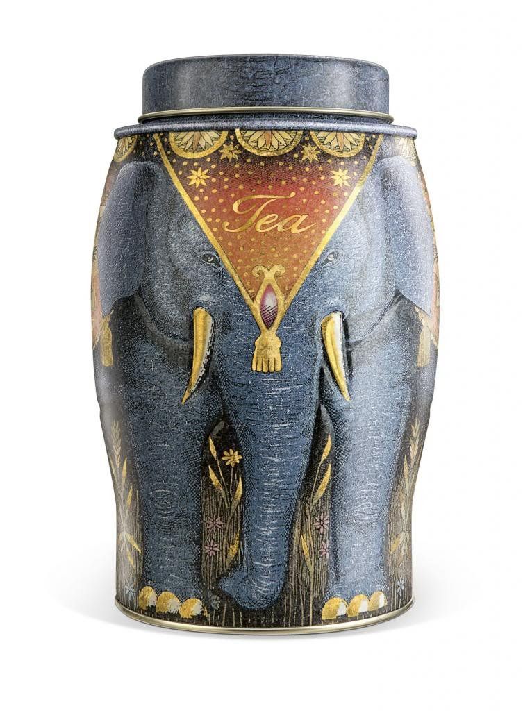 Williamson Earl Grey Elephant Tea Caddy - Includes 40 Kenyan Earl Grey Tea Bags in a Reusable and Stylish Elephant-Themed Container