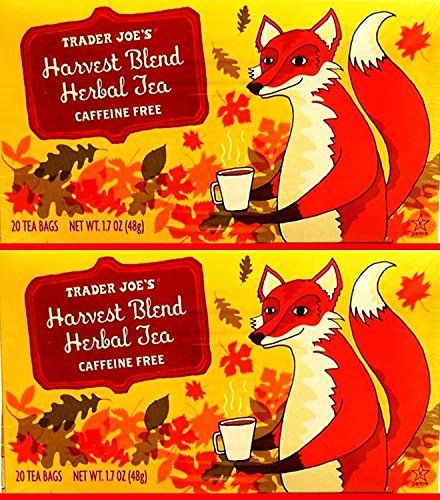 Trader Joe&#39;s Harvest Blend Herbal Tea, Caffeine Free, 20 Count (Pack of 2)