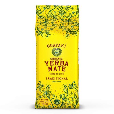 Guayaki Yerba Mate, Organic Traditional Loose Leaf, 16 oz
