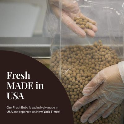 US Boba Co Tapioca Pearl 3lb (1lb X 3) | Made in USA | for Bubble Tea Milk Tea Coffee Shaved Ice Topping | 3 LB TAP006-B X 3
