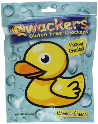 Qwackers Crackers Yummy Cheddar Cheese 5 oz Bag