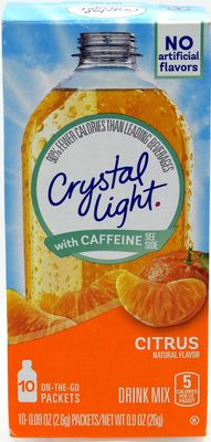 Crystal Light on the Go Energy Citrus, 10 Packets (2-Pack)