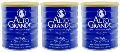 Alto Grande Super Premium Coffee Ground 8.8 Ounces - 3 cans