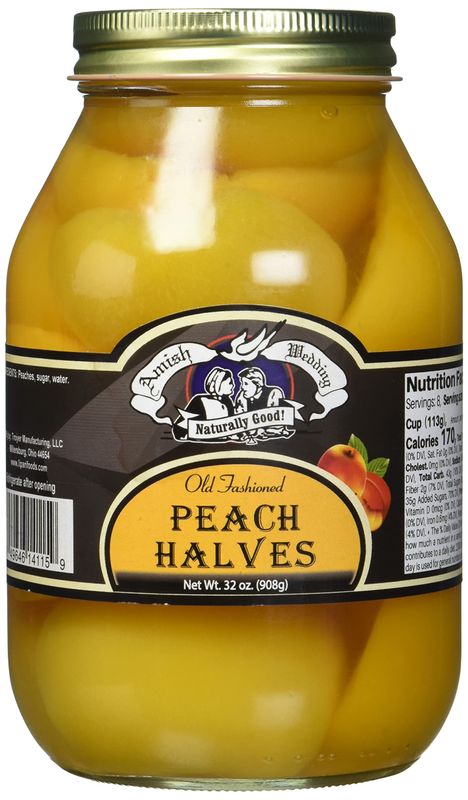 Amish Wedding Peach Halves, 32 oz