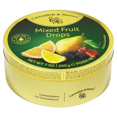 Cavendish &amp; Harvey, Fruit Candy, 200g Can