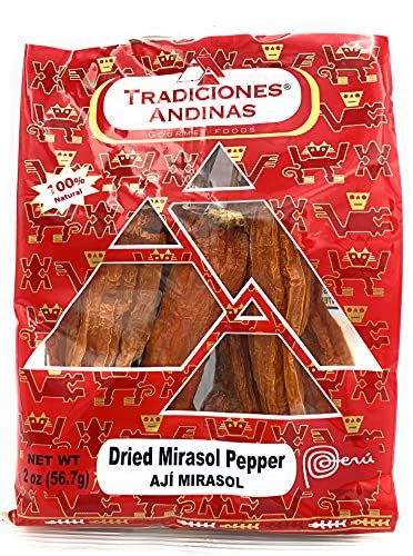 Tradiciones Andinas AJI MIRASOL | DRIED MIRASOL PEPPER PERUVIAN 100 NATURAL 2 OZ