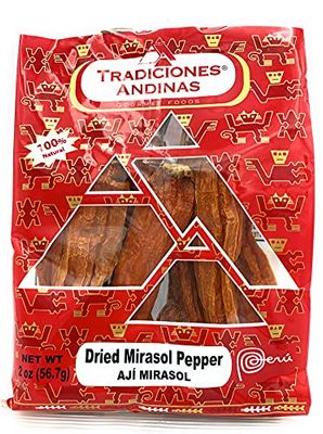 Tradiciones Andinas AJI MIRASOL | DRIED MIRASOL PEPPER PERUVIAN 100 NATURAL 2 OZ