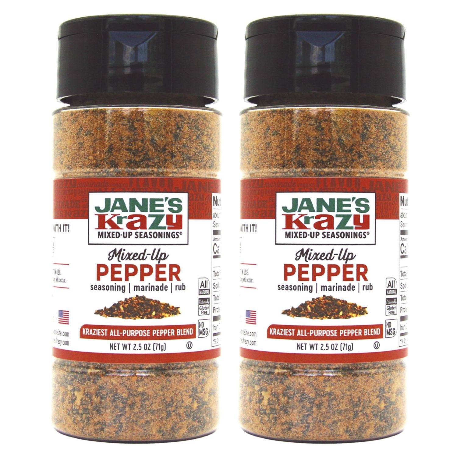 Jane&#39;s Krazy Mixed up Pepper Krazy Mix up 2.5 Oz (Pack of 2)