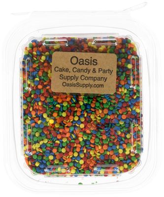 Edible Confetti Sprinkles, Primary Color Sequins, 8 Ounces, For Cake and Cookie Decoration