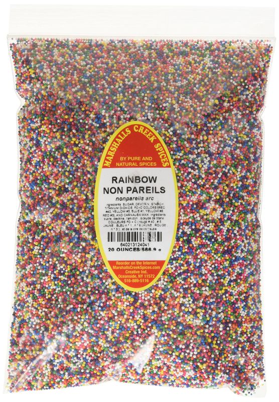 Marshalls Creek Spices Non Pariels Seasoning, Rainbow, XL Size, 20 Ounce