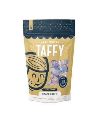 Taffy Shop Grape Escape, Grape Salt Water Taffy - Assorted Gourmet Candy Variety Pack, Bulk Sweet Snack, Fresh & Gluten-Free, 65 Individually Wrapped Pieces (32oz)