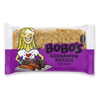 Bobo&#39;s Oat Bars, Cinnamon Raisin, 3 oz Bar (12 Pack), Gluten Free Whole Grain Snack and Breakfast Bar